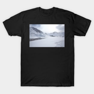 snowy panorama in France Long T-Shirt